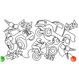 Stitch outline of Big Boy Toys e2e