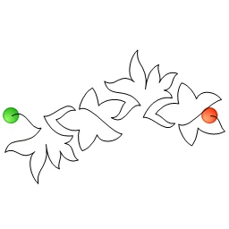 Stitch outline of Celebrate