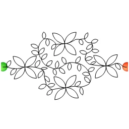 Stitch outline of chain border 2