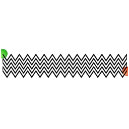 Stitch outline of Chevron Jacquard E2E