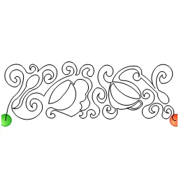Stitch outline of CoffeeCups