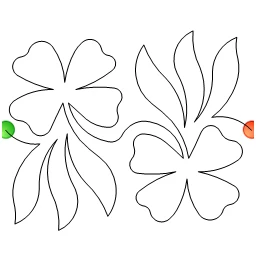 Stitch outline of Fancy Free (10 inch)
