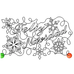Stitch outline of feliz