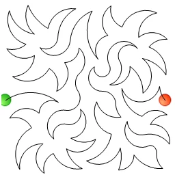 Stitch outline of Fire E2E