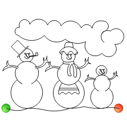 Stitch outline of FIS_Christmas-Snowfamily