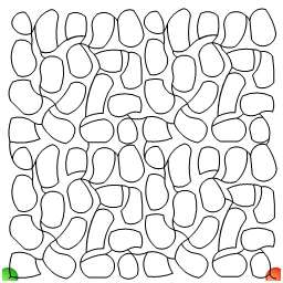 Stitch outline of Giraffe Hide repeatable block