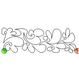 Stitch outline of GQS-01 Baby Curls