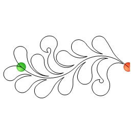 Stitch outline of GQS-03 Feather Border
