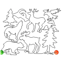 Stitch outline of Grizzly Ridge b2b
