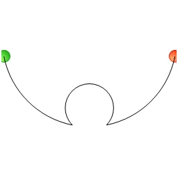 Stitch outline of lional alternting pano