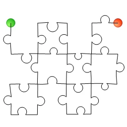 Stitch outline of Puzzle