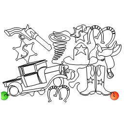 Stitch outline of ride into the sunset 3