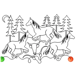 Stitch outline of ride into the sunset 5