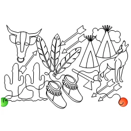 Stitch outline of ride into the sunset 6