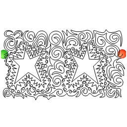 Stitch outline of SS American Beauty