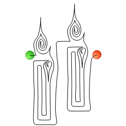 Stitch outline of SS-Candle I