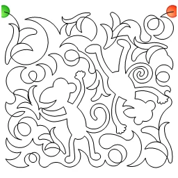 Stitch outline of ss-dbd-going bananas e2e