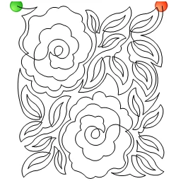 Stitch outline of ss-dbd-just roses e2e