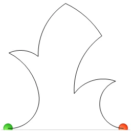 Stitch outline of top hat