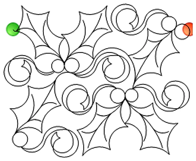 Stitch outline of 2806-holly-panto-3