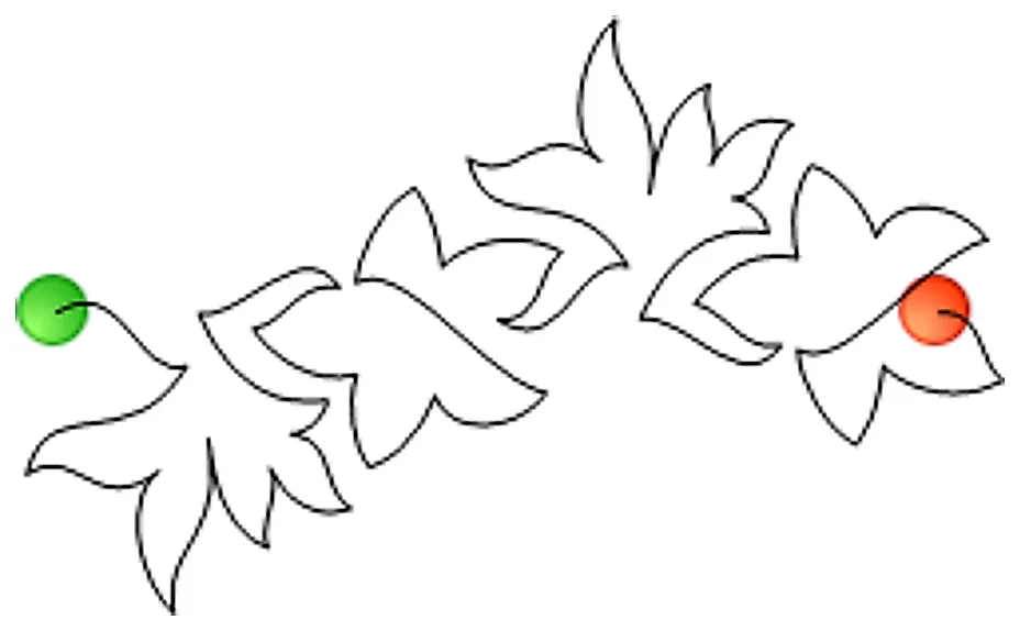 Stitch outline of Celebrate