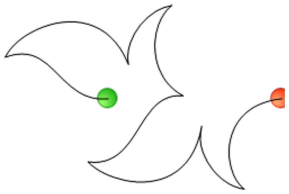 Stitch outline of Celtic Braid