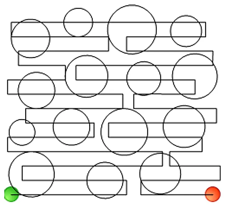 Stitch outline of Circles and Lines
