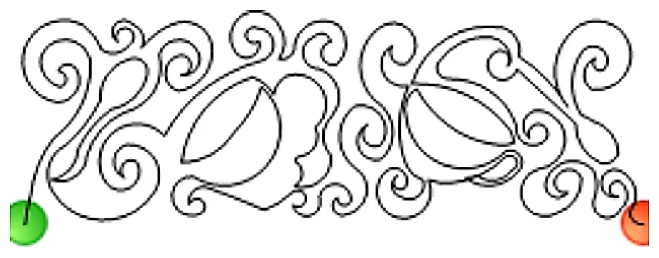 Stitch outline of CoffeeCups