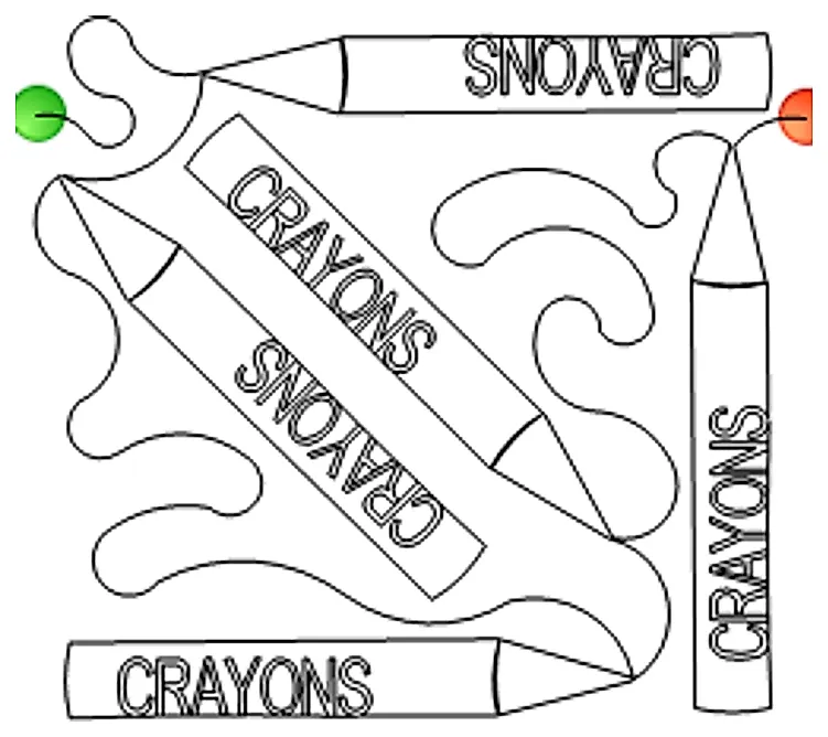 Stitch outline of Color Me