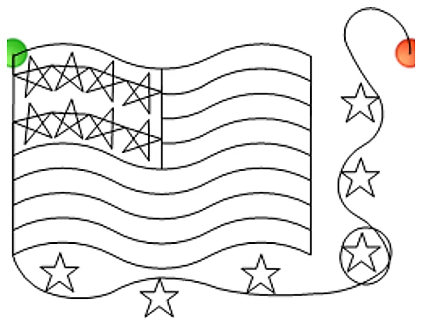 Stitch outline of FIS-Patriots-Pride-Star-Meander-3