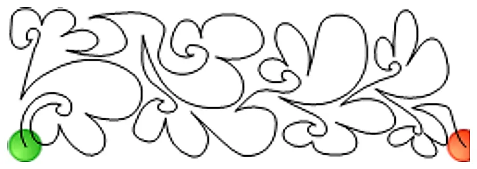 Stitch outline of GQS-01 Baby Curls