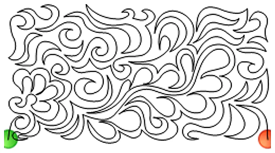 Stitch outline of GQS-05 Feather Meandering revised