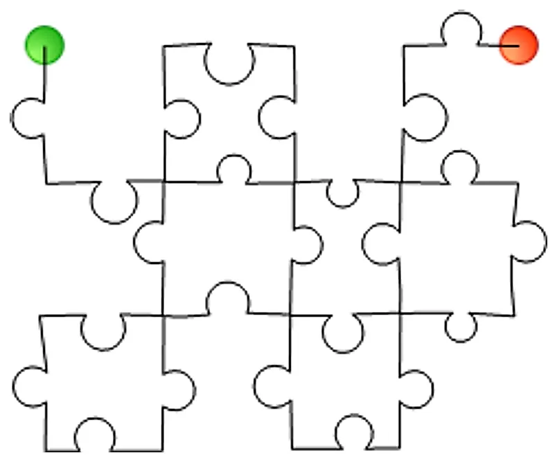 Stitch outline of Puzzle