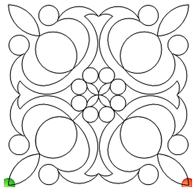Stitch outline of Random e2e