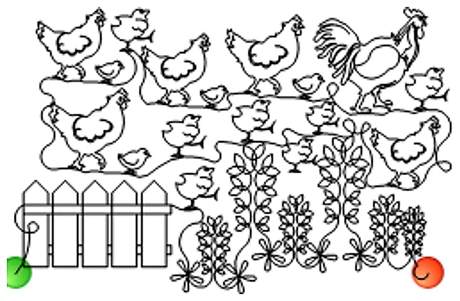 Stitch outline of ride into the sunset 4