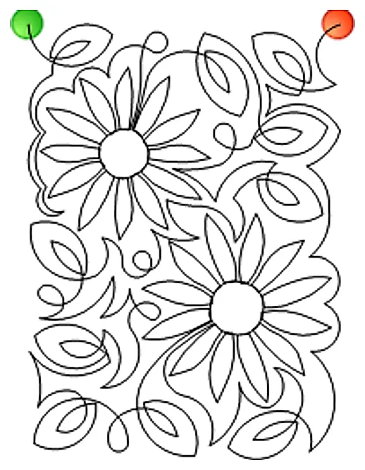 Stitch outline of ss-dbd-sunflower-1 e2e