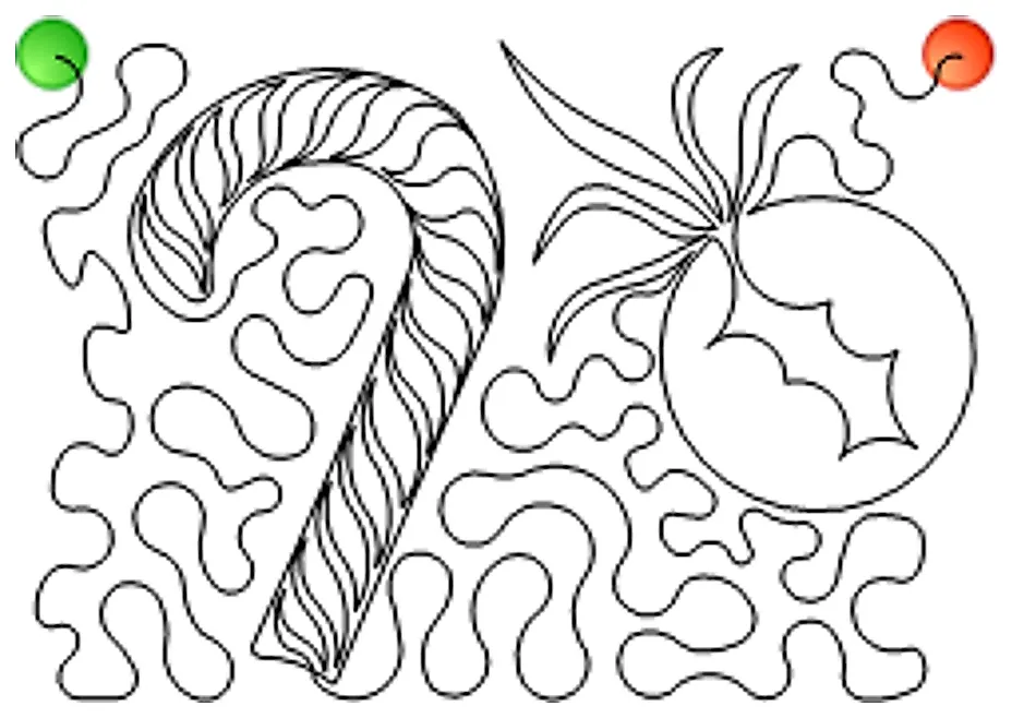 Stitch outline of SS-Seasons Greeting