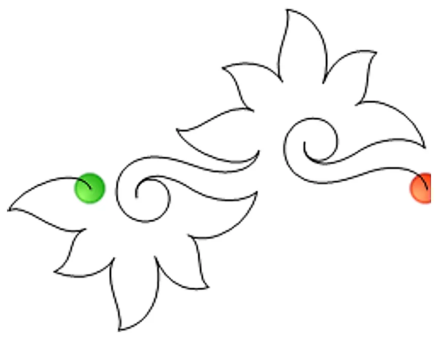 Stitch outline of Starburst