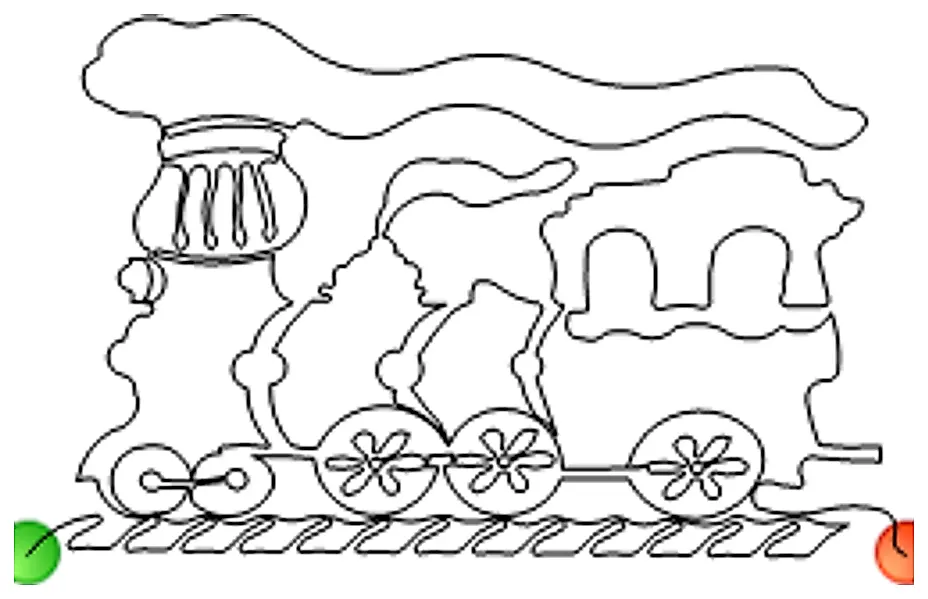 Stitch outline of TrainOne
